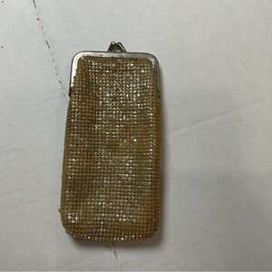 Whiting & Davis Gold Gold Tone cigarette/glasses case
